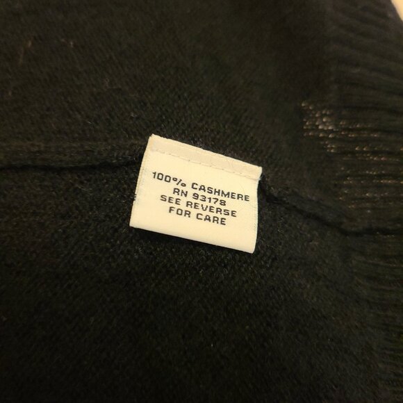 Y2K - THE CASHMERE PROJECT- COMFY BLACK ZIP HOODIE GRAY HEART ON BACK -SIZE (M) - Picture 9 of 9